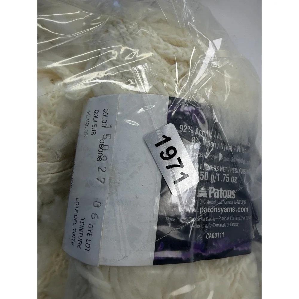 Patons Voodoo Yarn‎ Lot Of 10- Fleece Acrylic Nylon Blend 50g Each #3